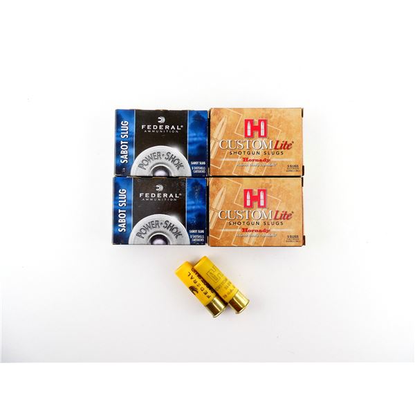 ASSORTE3D HORNADY AND FEDERAL 20 GAUGE 2 3/4" SHOT SHELL AMMO LOT