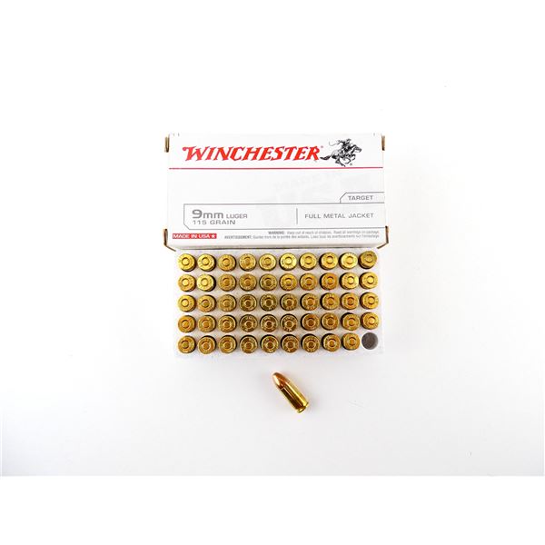 WINCHESTER 9MM LUGER AMMO LOT