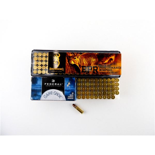 ASSORTED BROWNING AND FEDERAL .22 LR AMMO LOT