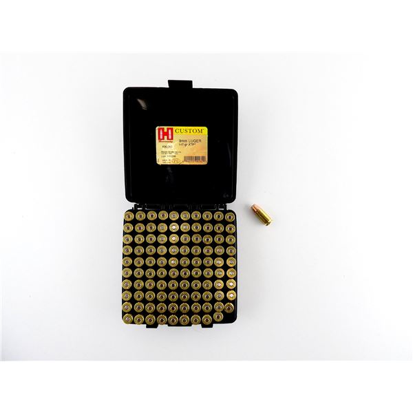 HORNADY 9MM LUGER AMMO LOT