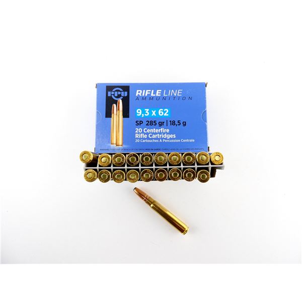 PPU 9.3X62MM AMMO LOT