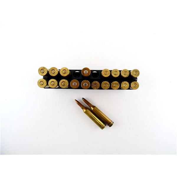 ASSORTED 264 WIN MAGNUM AMMO AND NON-PRIMED BRASS CASES LOT