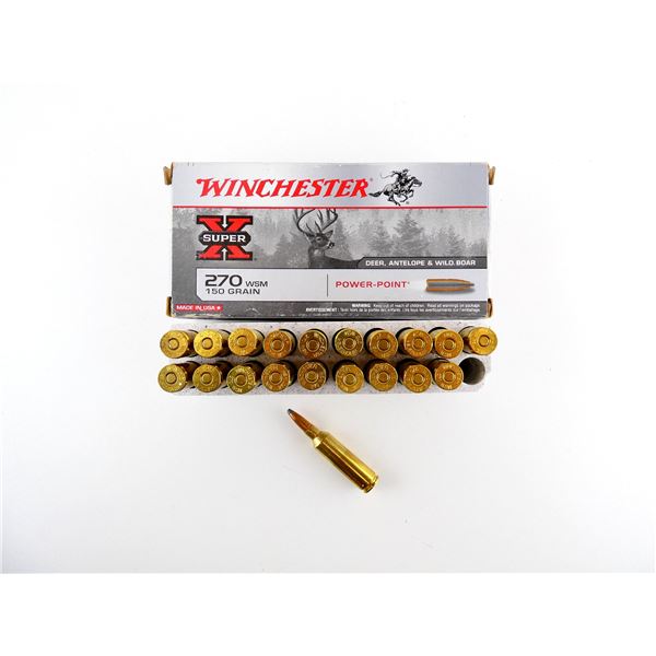 WINCHESTER SUPER X 270 WSM AMMO LOT