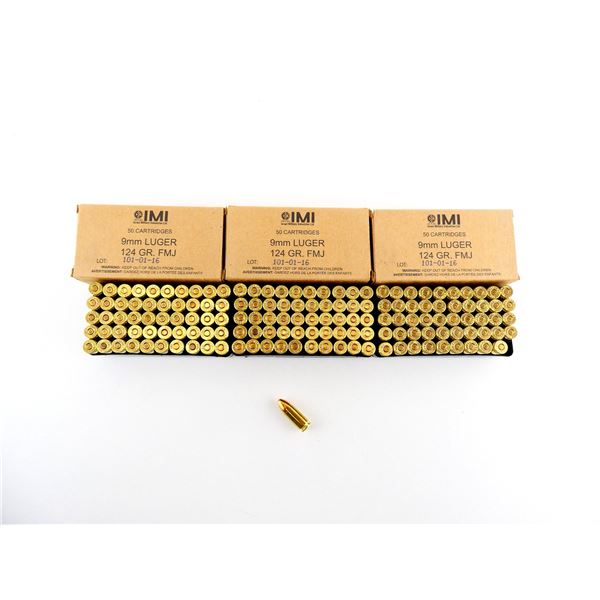 IMI 9MM LUGER AMMO LOT