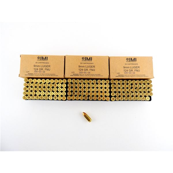 IMI 9MM LUGER AMMO LOT