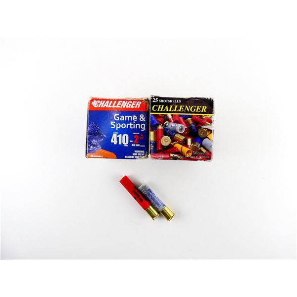 ASSORTED CHALLENGER .410 GAUGE 2 1/2" AND 3" SHOT SHELL AMMO LOT