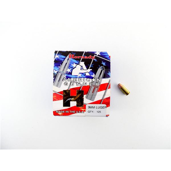 HORNADY 9MM LUGER AMMO LOT