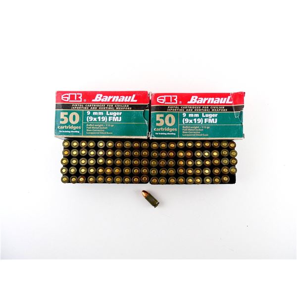 BARNAUL 9X19MM AMMO LOT