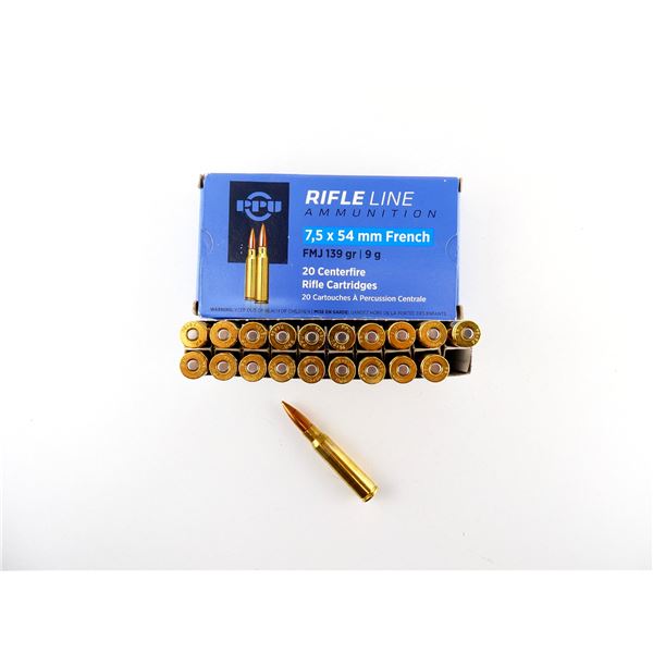 PPU 7.5X54MM FRENCH AMMO LOT
