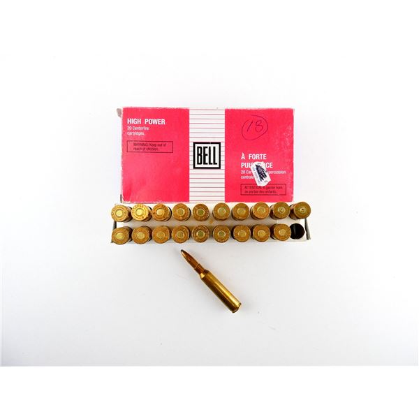 BELL 6.5X55MM SWEDISH AMMO AND NON-PRIMED BRASS CASES LOT