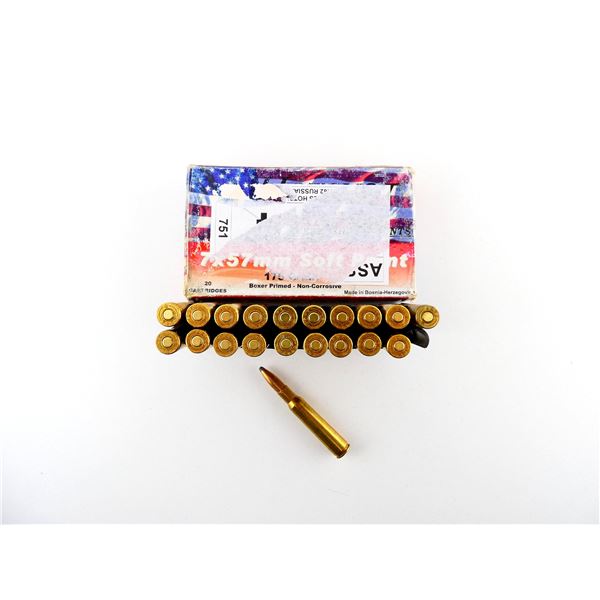 HOT SHOT 7X57MM AMMO LOT