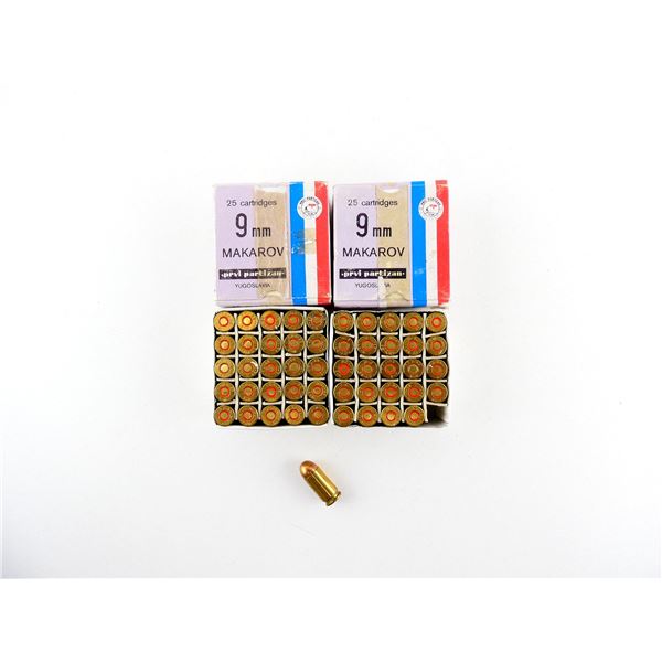 PRVI PARTIZAN 9MM MAKAROV AMMO LOT