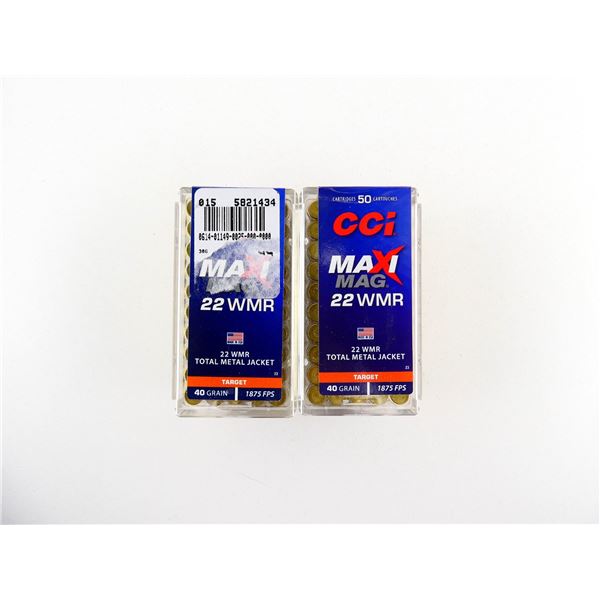 CCI MAXI MAG .22 WMR AMMO LOT