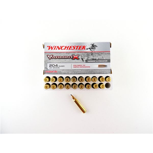 WINCHESTER VARMINT X .204 RUGER AMMO LOT