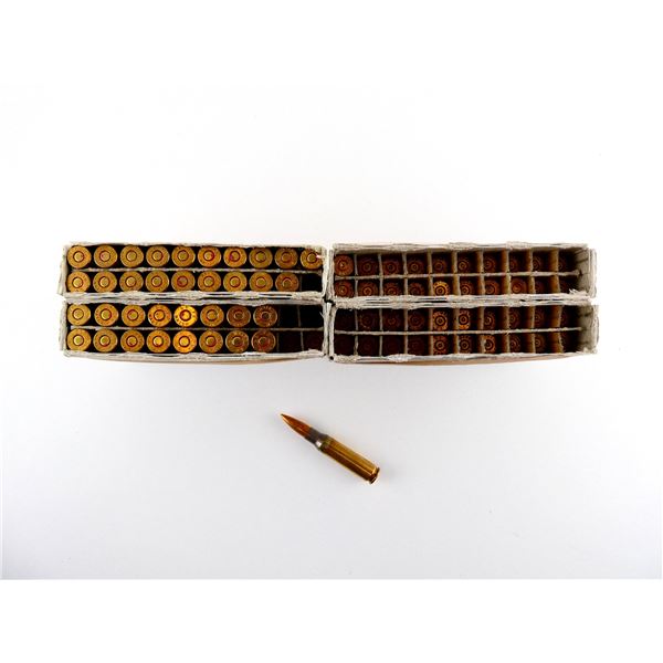 U.S. MILITARY 7.62 NATO AMMO AND NON-PRIMED BRASS CASES LOT
