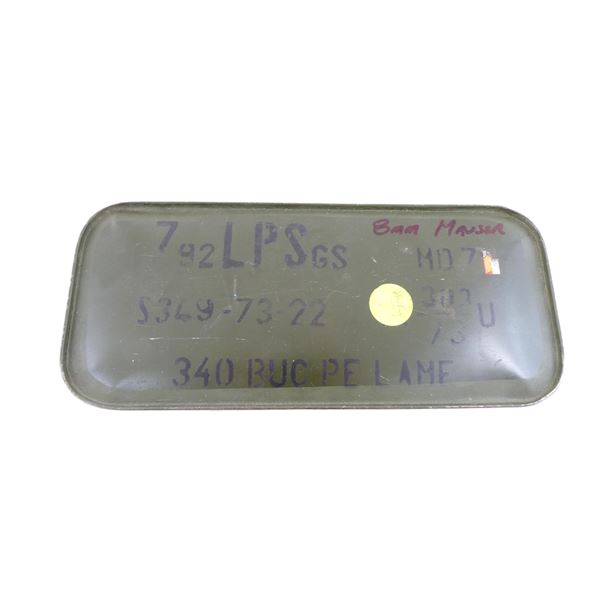 ROMANIAN MILITARY SPAM CAN 7.92MM (8MM MAUSER) AMMO LOT