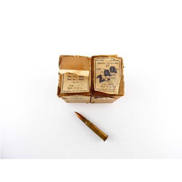 BELGIUM MILITARY .303 BR AMMO LOT