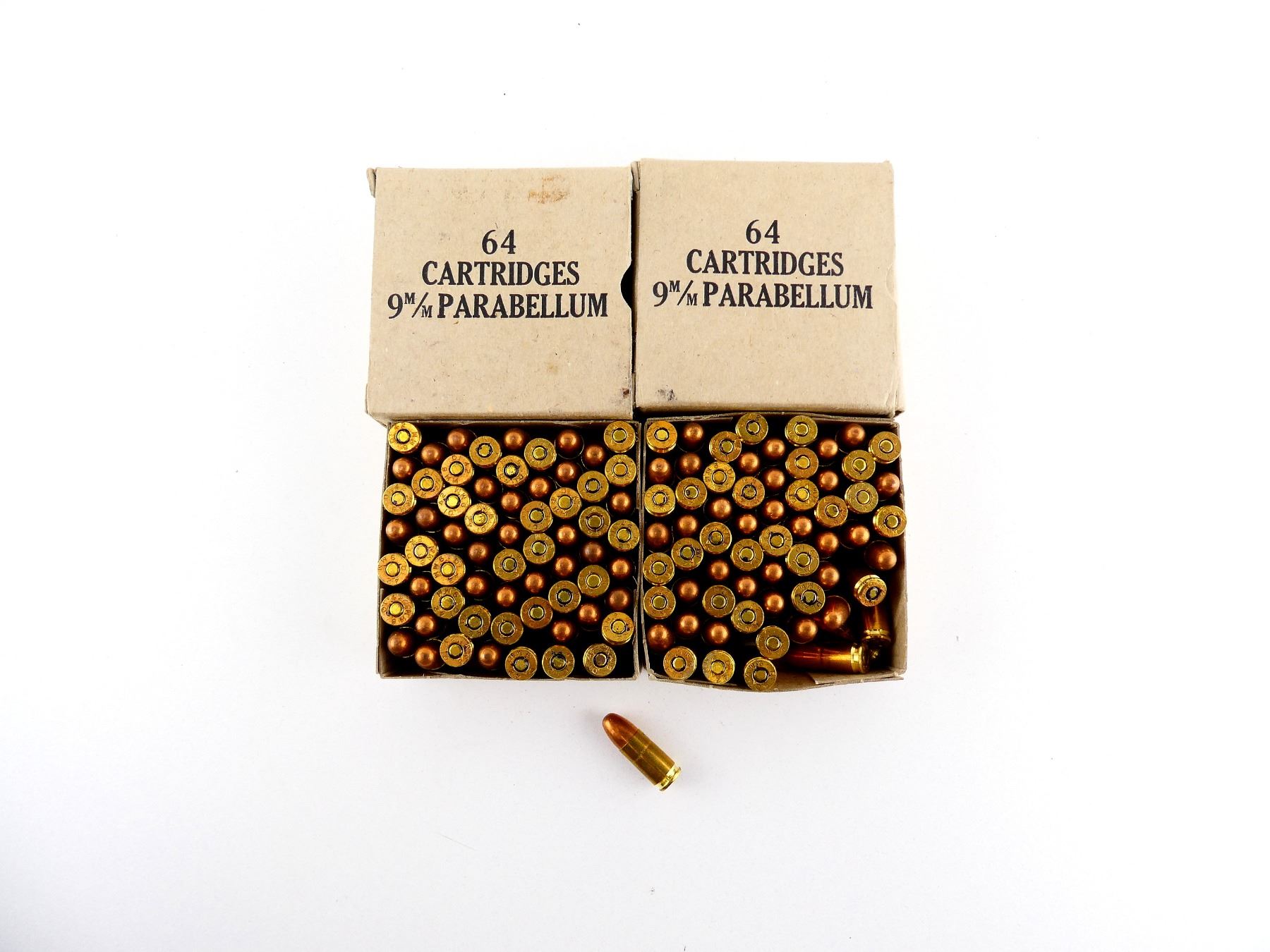 Candian Rifle Bullets Box CANADIAN MILITARY 9MM LUGER AMMO LOT
