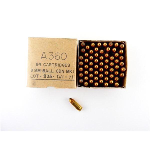 CANADIAN MILITARY 9MM LUGER AMMO LOT
