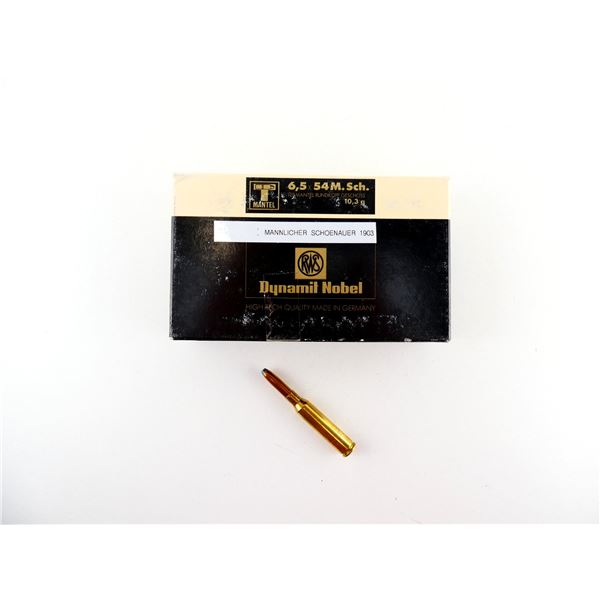 RWS DYNAMIT NOBEL 6.5X54MM MANNLICHER-SCHOENAUER AMMO LOT