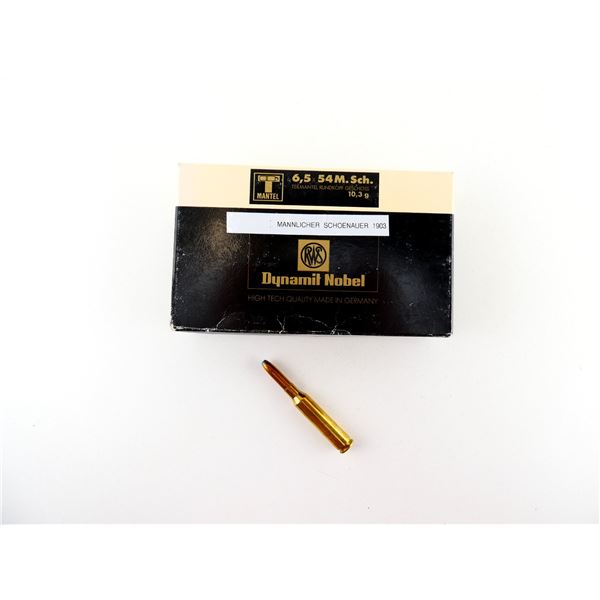 RWS DYNAMIT NOBEL 6.5X54MM MANNLICHER-SCHOENAUER AMMO LOT