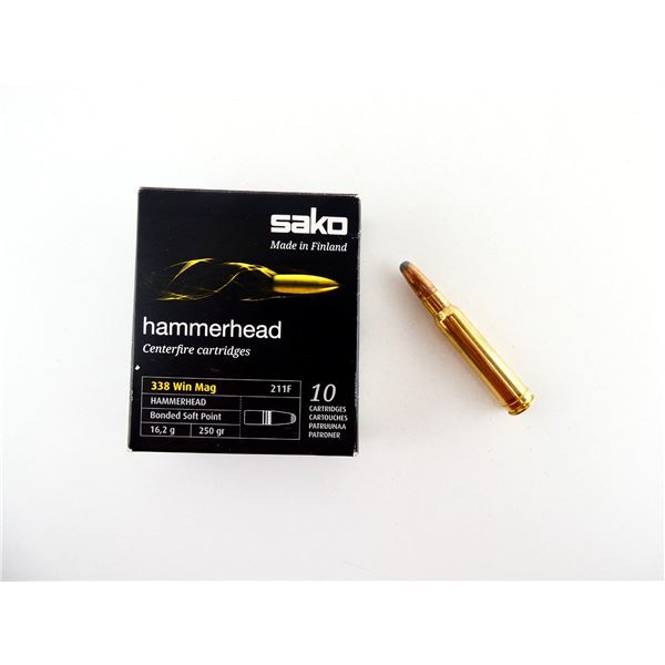 SAKO HAMMERHEAD .338 WIN MAGNUM AMMO LOT