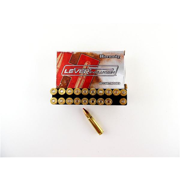 HORNADY .35 REM AMMO AND NON-PRIMED BRASS CASES LOT