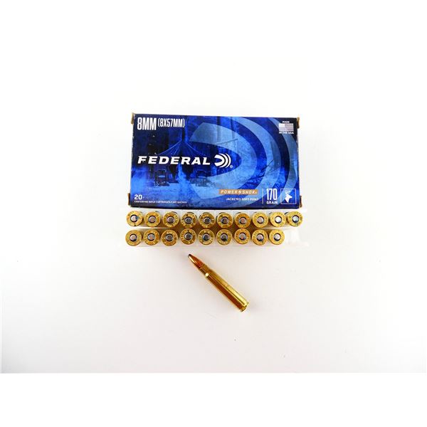 FEDERAL 8MM (8X57MM) AMMO LOT