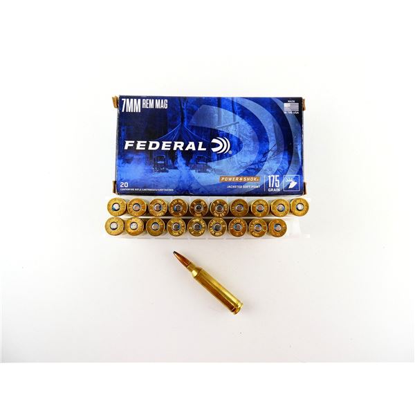 FEDERAL 7MM REM MAGNUM AMMO LOT