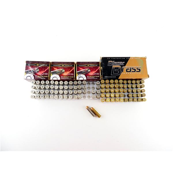ASSORTED FEDERAL PREMIUM AND BLAZER .357 MAGNUM AMMO AND NON-PRIMED CASES LOT