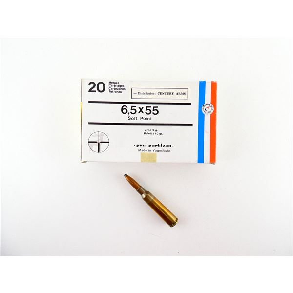 PRVI PARTIZAN 6.5X55MM AMMO LOT