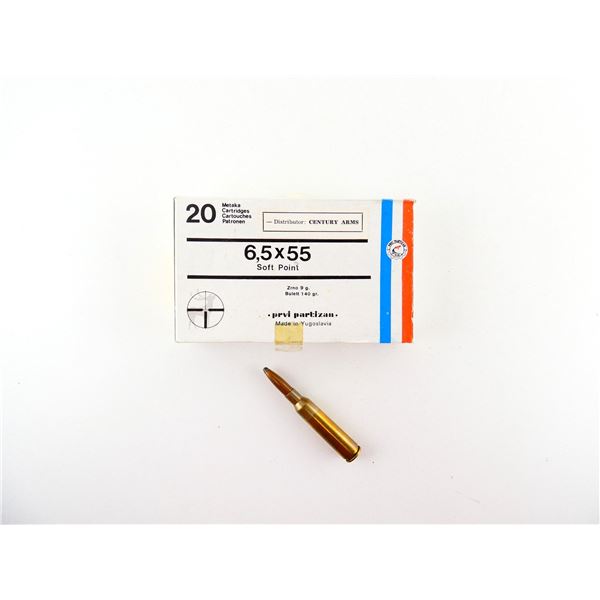 PRVI PARTIZAN 6.5X55MM AMMO LOT