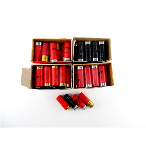 ASSORTED 12 GAUGE 2 1/2" AND 2 3/4" SHOT SHELL AMMO LOT