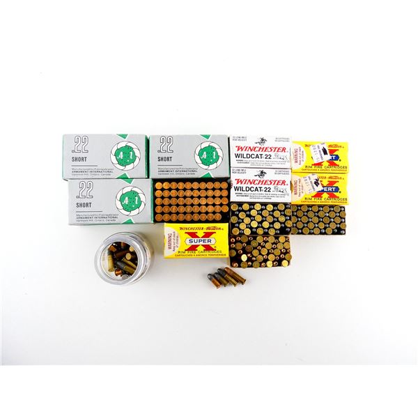 ASSORTED .22 BB CAP / .22 SHORT AND .22 LR AMMO LOT