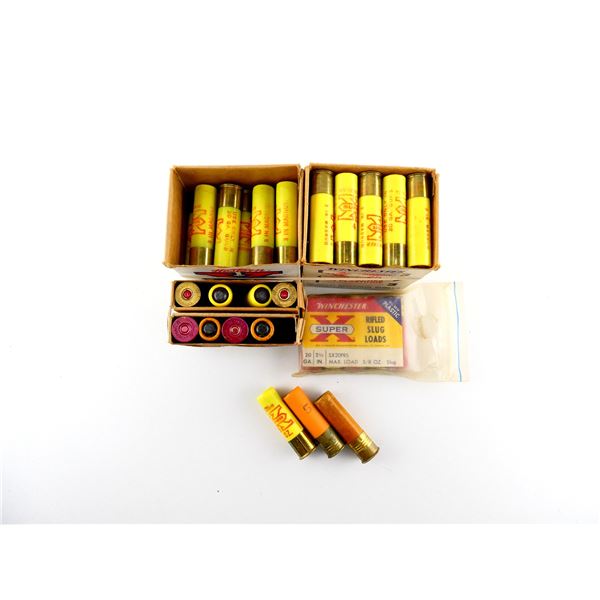 ASSORTED 20 GAUGE 2 3/4" AND 3" SHOT SHELL AMMO LOT