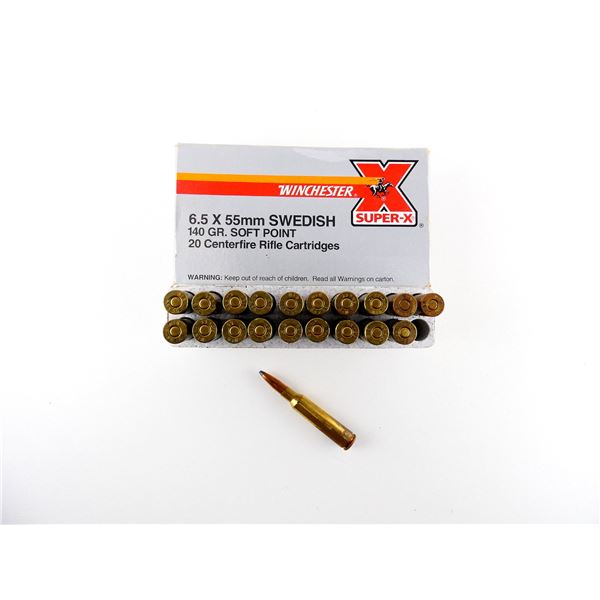 WINCHESTER 6.5X55MM SWEDISH AMMO LOT