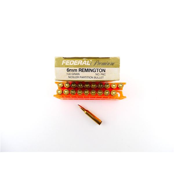 FEDERAL 6MM REM AMMO LOT