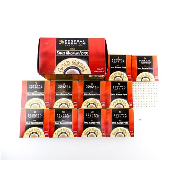 FEDERAL PREMIUM NO. GM200M SMALL MAGNUM PISTOL PRIMERS LOT