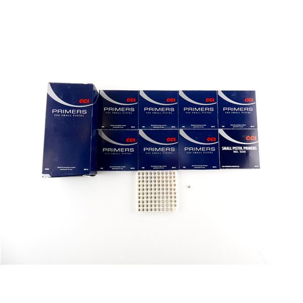 CCI NO. 500 SMALL PISTOL PRIMERS LOT