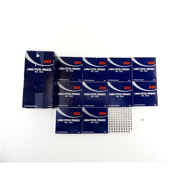 CCI NO. 300 LARGE PISTOL PRIMERS LOT