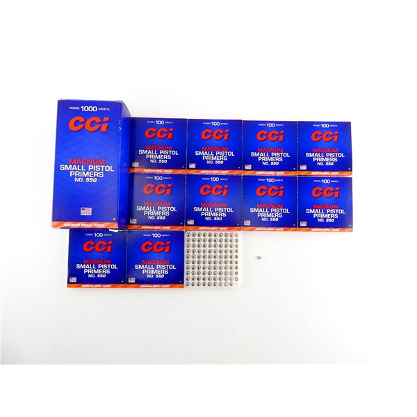 CCI NO. 550 MAGNUM SMALL PISTOL PRIMERS LOT