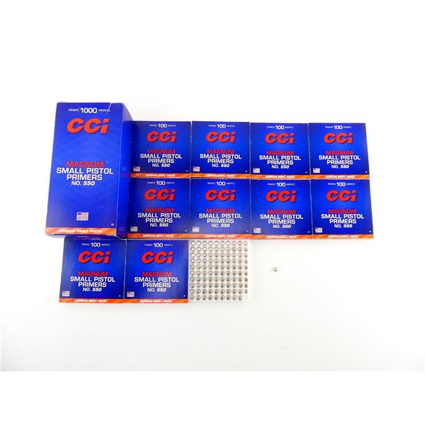 CCI NO. 550 MAGNUM SMALL PISTOL PRIMERS LOT