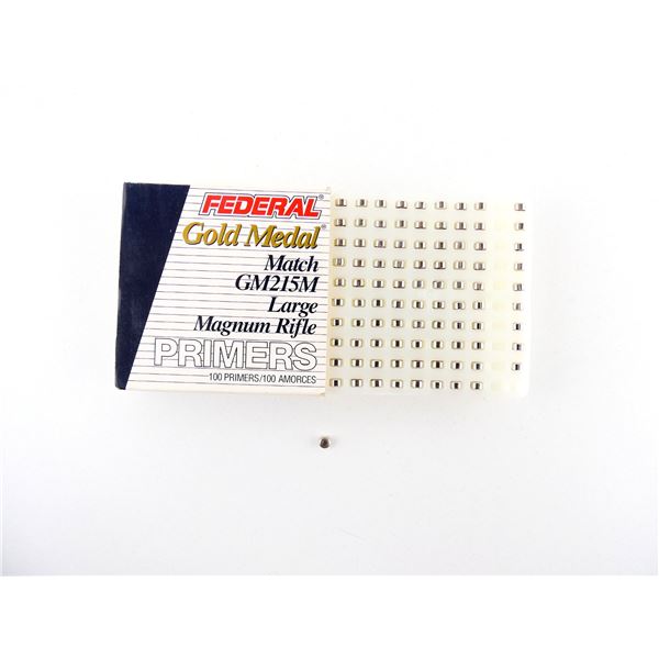 FEDERAL GOLD MEDAL MATCH GM215M LARGE MAGNUM RIFLE PRIMERS LOT
