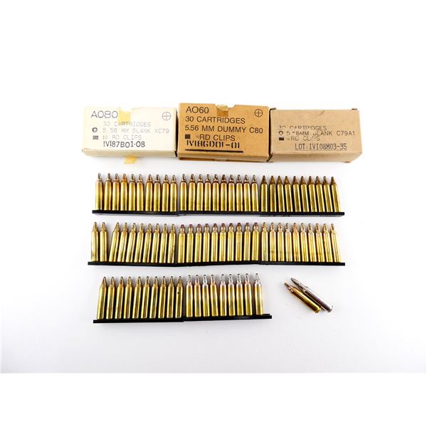 CANADIAN MILITARY 5.56MM BLANKS AND DUMMY RND LOT