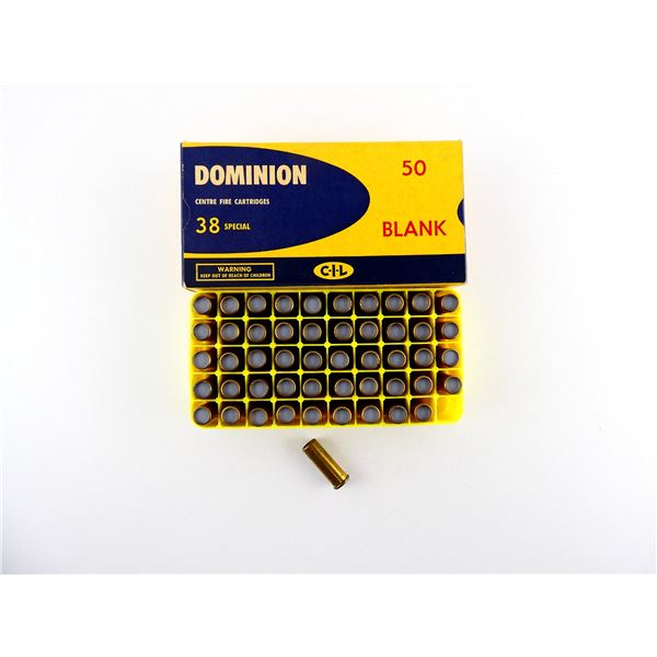 COLLECTIBLE DOMINION .38 SPL BLANKS LOT