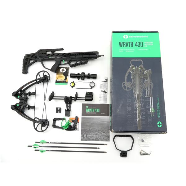 NEW CENTERPOINT WRATH 430 COMPOUND CROSSBOW LOT