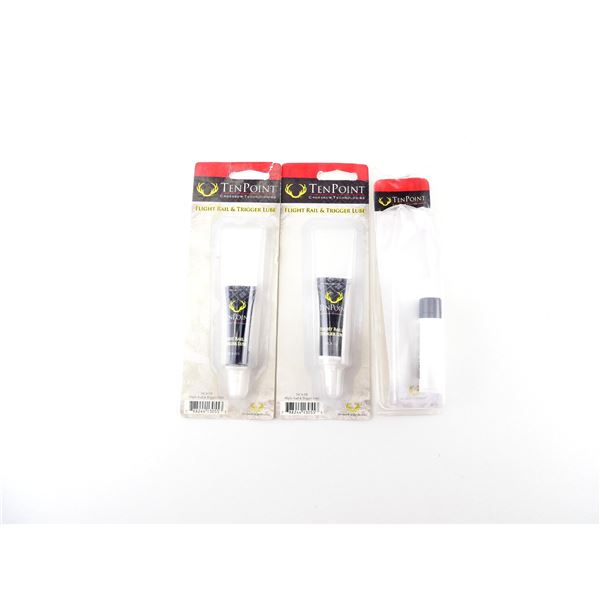 TEN POINT HCA-111 FLIGHT RAIL / TRIGGER LUBE AND HCA-11007 STRING WAX & CONDITIONER LOT