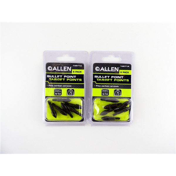 ALLEN BULLET POINT TARGET FIELD TIPS LOT