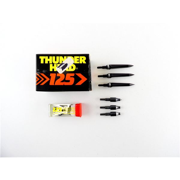 NEW THUNDER HEAD FIXED 3 BLADE BROADHEADS LOT