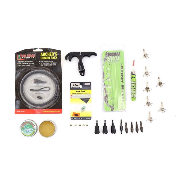 ASSORTED ARCHERY ACCESSORIES LOT